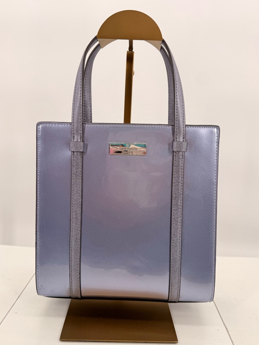 KATE SPADE Kenzie Small Tote Quartz Candied Flower Patent Bag